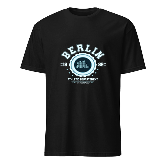 Berlin T-Shirt mit Varsity Hero-Design (Schwarz)