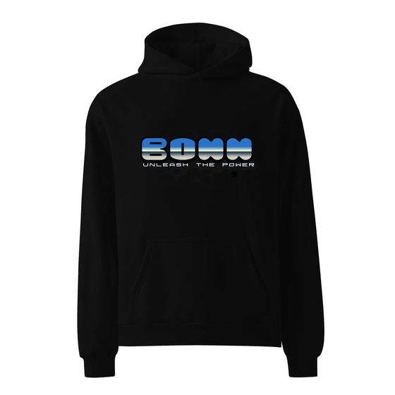 Bonn Hoodie mit Atom-Design (Schwarz)