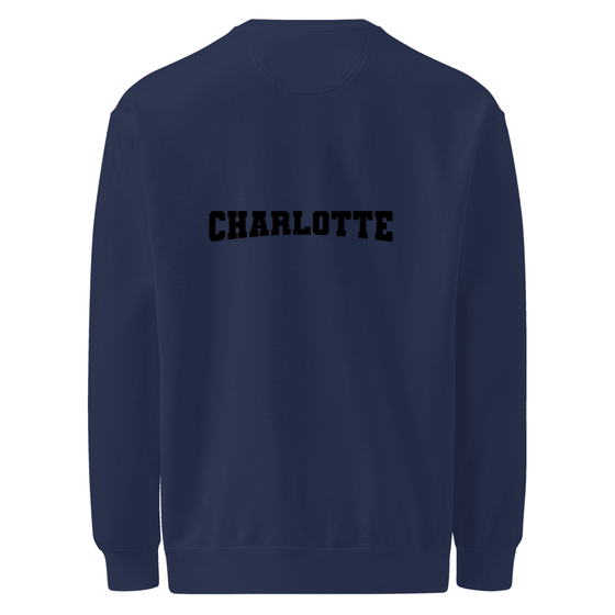 Charlotte Sweatshirt with Varsity17 design (True Navy)