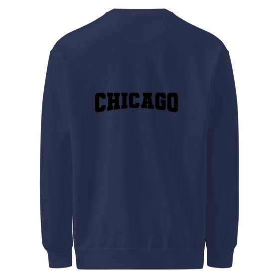 Chicago Sweatshirt with Varsity17 design (True Navy)