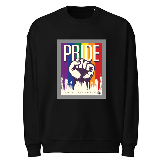 Columbus Sweatshirt with Pride design (Schwarz)