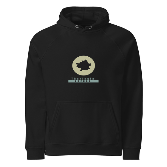 Erfurt Hoodie mit Minimal Moon-Design (Schwarz)