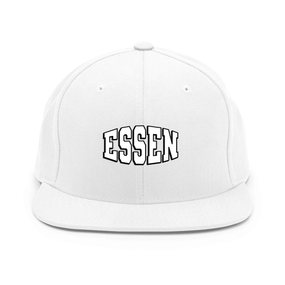 Essen Cap mit Varsity1-Design (Weiß)