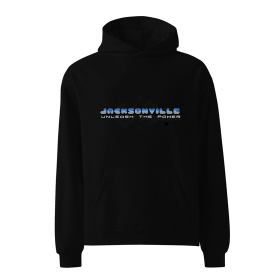 Jacksonville Hoodie with Atom design (Schwarz)