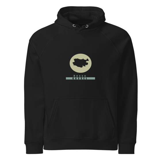 Kassel Hoodie mit Minimal Moon-Design (Schwarz)