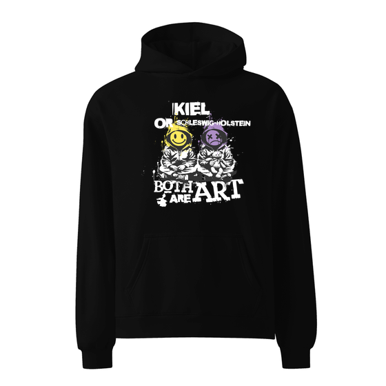 Kiel Hoodie mit Art-Design (Schwarz)