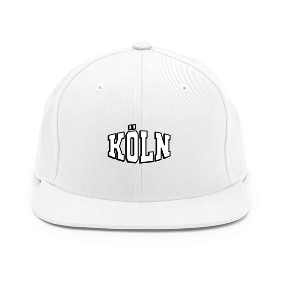 Köln Cap mit Varsity1-Design (Weiß)