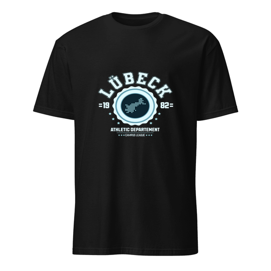 Lübeck T-Shirt mit Varsity Hero-Design (Schwarz)