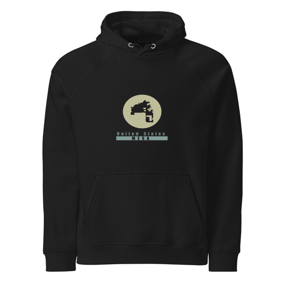 Mesa Hoodie with Minimal Moon design (Schwarz)