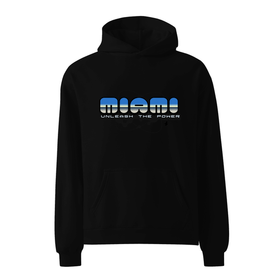 Miami Hoodie with Atom design (Schwarz)