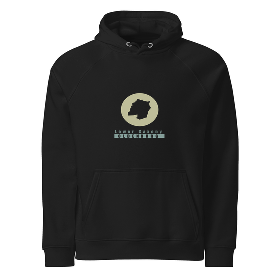 Oldenburg Hoodie mit Minimal Moon-Design (Schwarz)