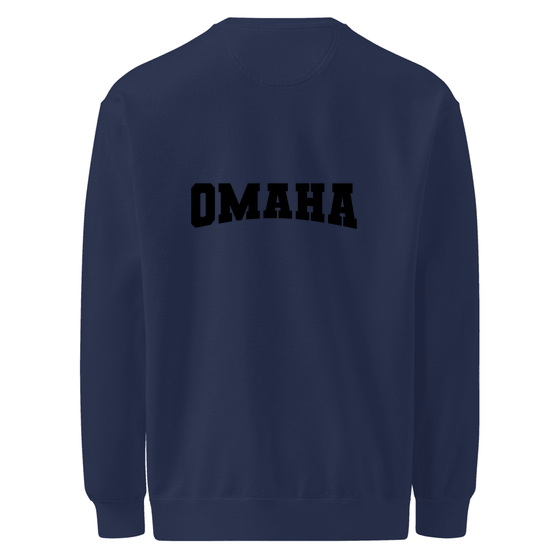 Omaha Sweatshirt with Varsity17 design (True Navy)