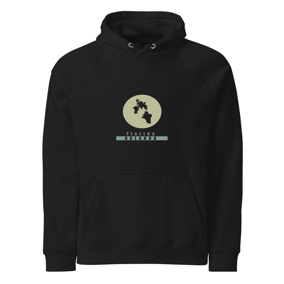 Orlando Hoodie with Minimal Moon design (Schwarz)