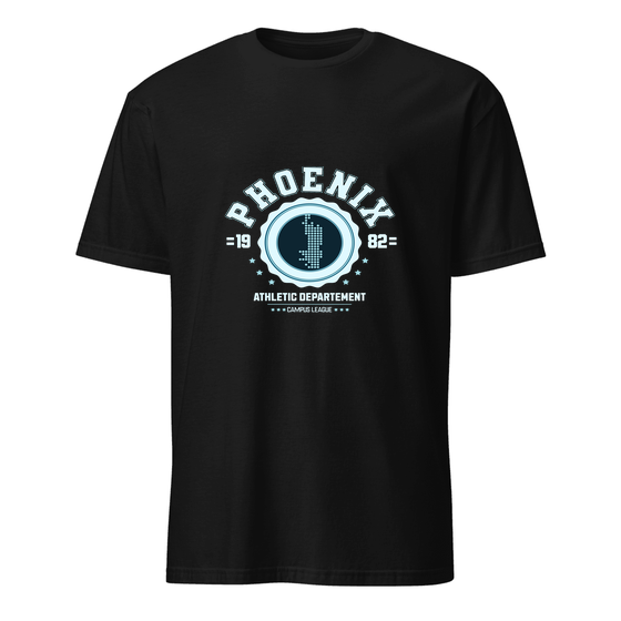 Phoenix T-Shirt with Varsity Hero design (Schwarz)