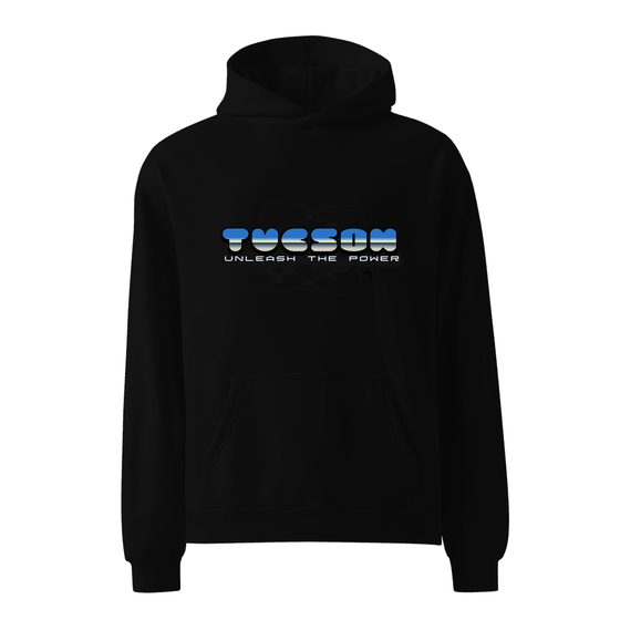 Tucson Hoodie with Atom design (Schwarz)