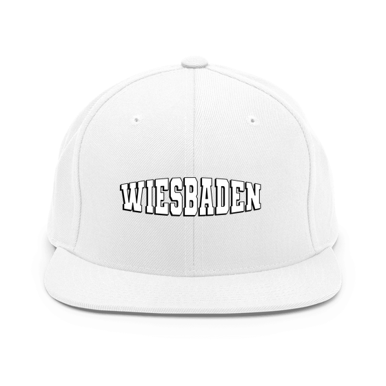 Wiesbaden Cap mit Varsity1-Design (Weiß)