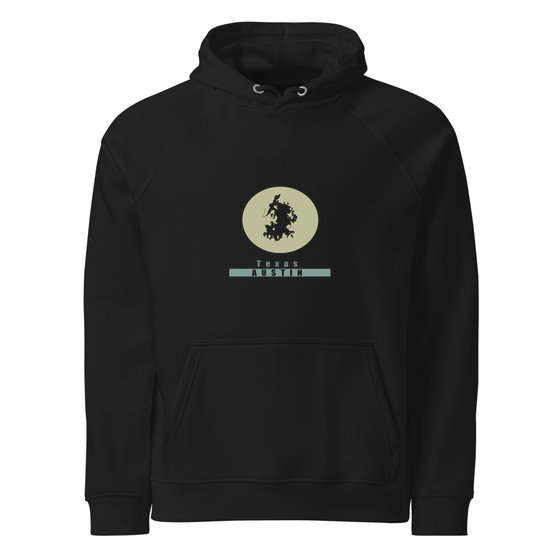Austin Hoodie with Minimal Moon design (Black)