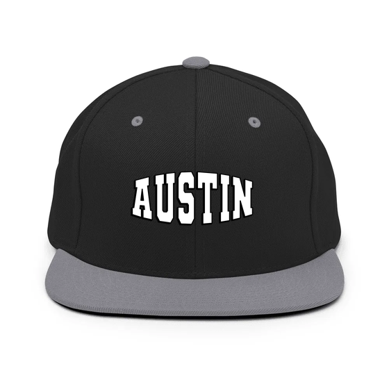 Austin Cap with Varsity1 design (Black/ Silver)