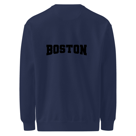 Boston Sweatshirt with Varsity17 design (True Navy)