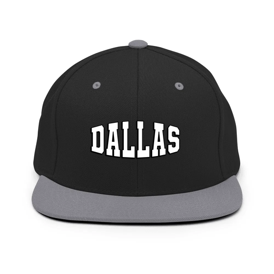 Dallas Cap with Varsity1 design (Black/ Silver)