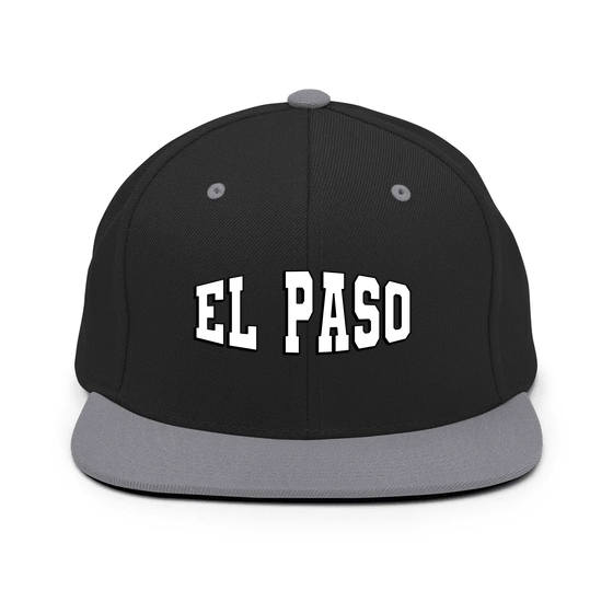 El Paso Cap with Varsity1 design (Black/ Silver)
