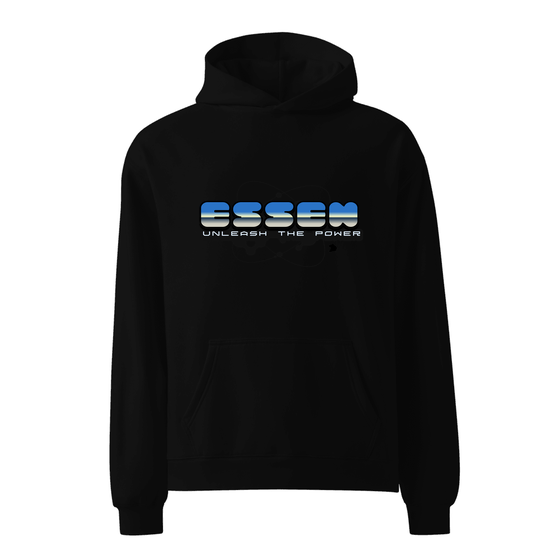Essen Hoodie mit Atom-Design (Schwarz)