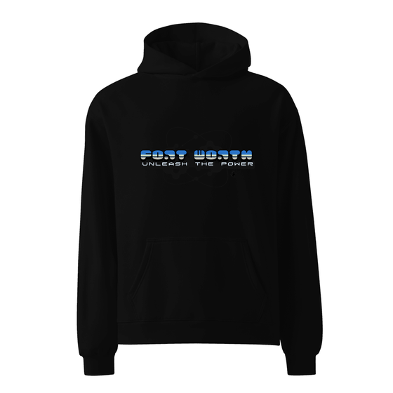 Fort Worth Hoodie with Atom design (Black)
