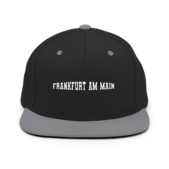 Frankfurt am Main Cap mit Varsity1-Design (Schwarz/ Silber)