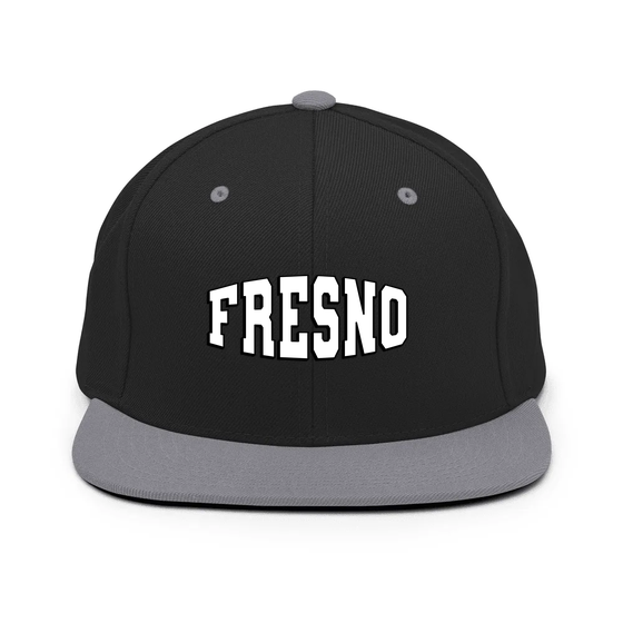 Fresno Cap with Varsity1 design (Black/ Silver)