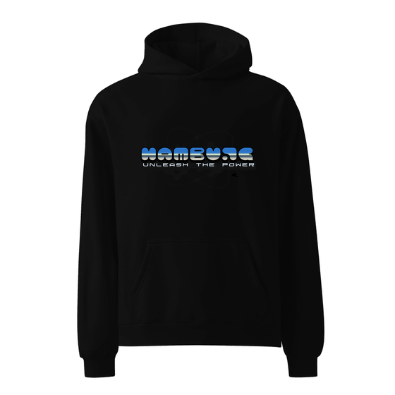 Hamburg Hoodie mit Atom-Design (Schwarz)