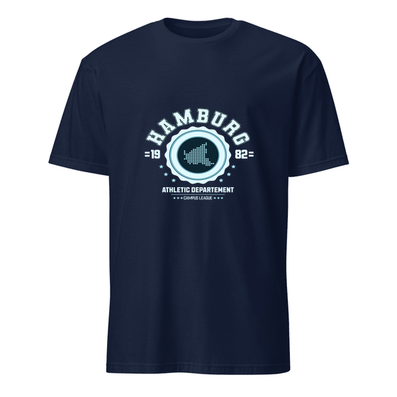 Hamburg T-Shirt mit Varsity Hero-Design (Navy)