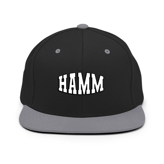 Hamm Cap mit Varsity1-Design (Schwarz/ Silber)