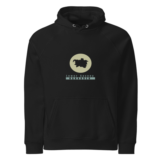Hannover Hoodie mit Minimal Moon-Design (Schwarz)