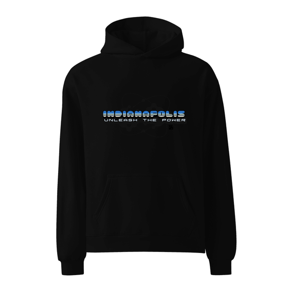 Indianapolis Hoodie with Atom design (Black)
