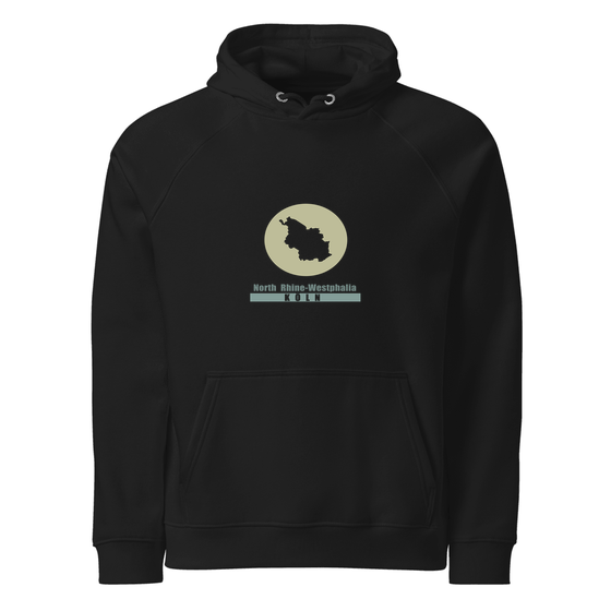 Köln Hoodie mit Minimal Moon-Design (Schwarz)