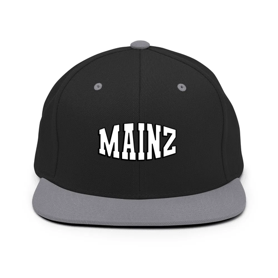 Mainz Cap mit Varsity1-Design (Schwarz/ Silber)