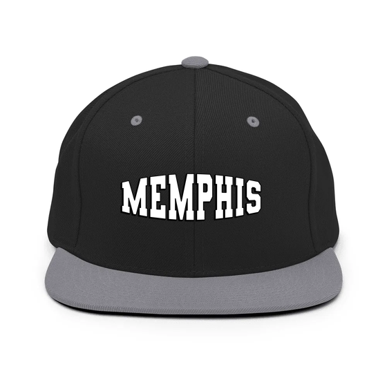 Memphis Cap with Varsity1 design (Black/ Silver)