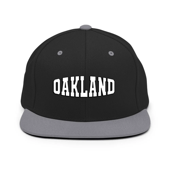 Oakland Cap with Varsity1 design (Black/ Silver)