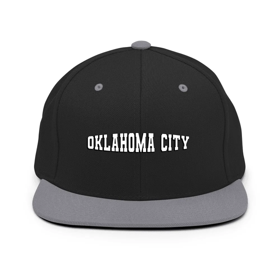 Oklahoma City Cap with Varsity1 design (Black/ Silver)