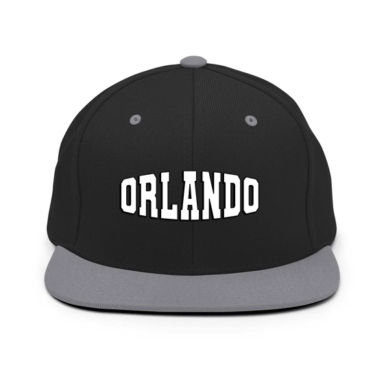 Orlando Cap with Varsity1 design (Black/ Silver)