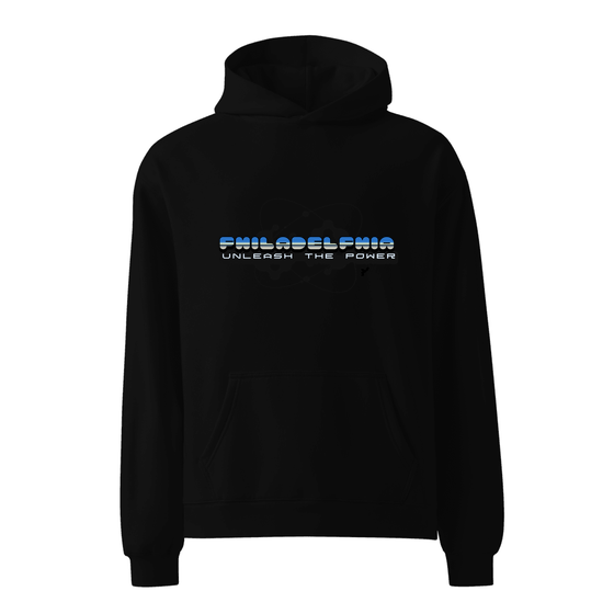 Philadelphia Hoodie with Atom design (Black)