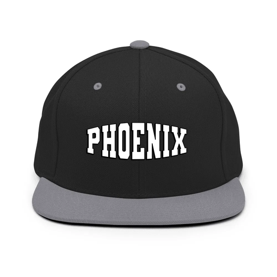 Phoenix Cap with Varsity1 design (Black/ Silver)