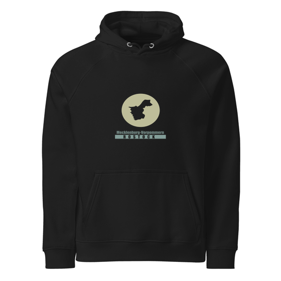 Rostock Hoodie mit Minimal Moon-Design (Schwarz)
