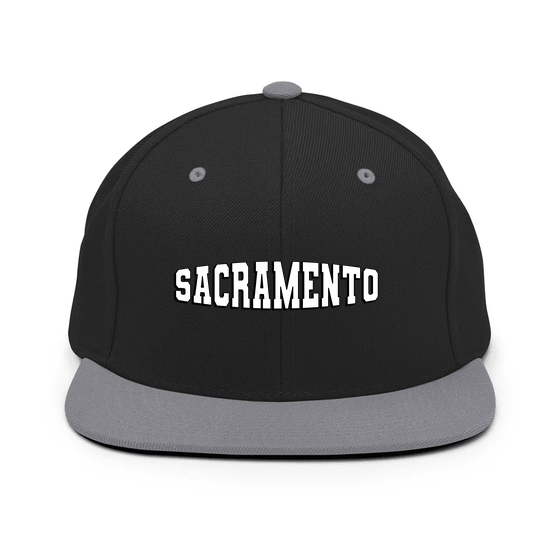 Sacramento Cap with Varsity1 design (Black/ Silver)