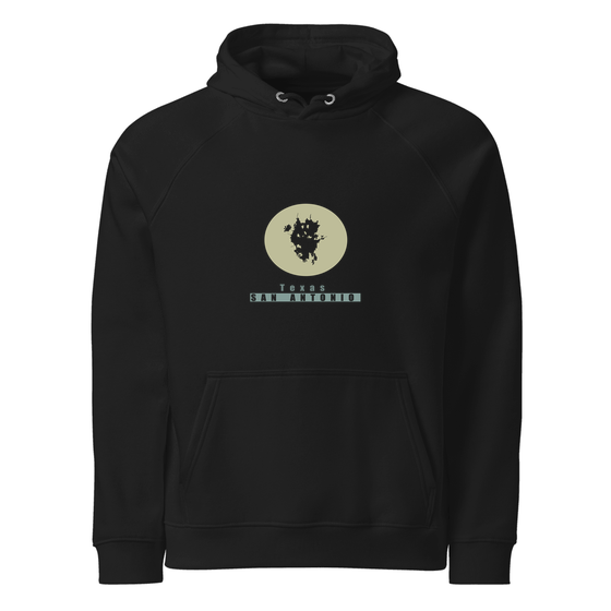 San Antonio Hoodie with Minimal Moon design (Black)