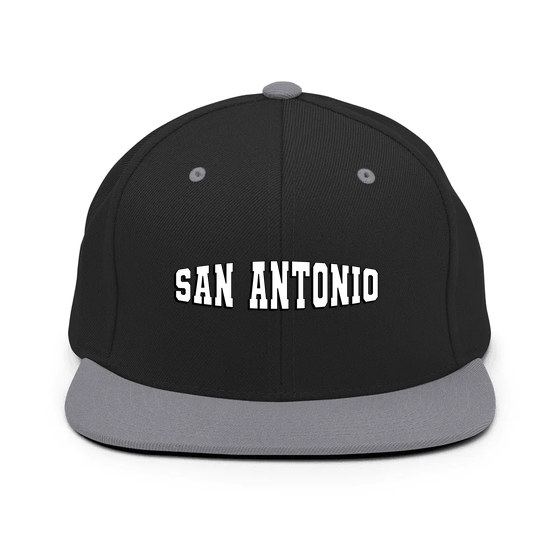 San Antonio Cap with Varsity1 design (Black/ Silver)