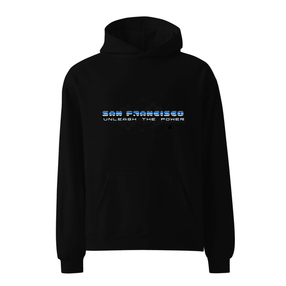 San Francisco Hoodie with Atom design (Black)