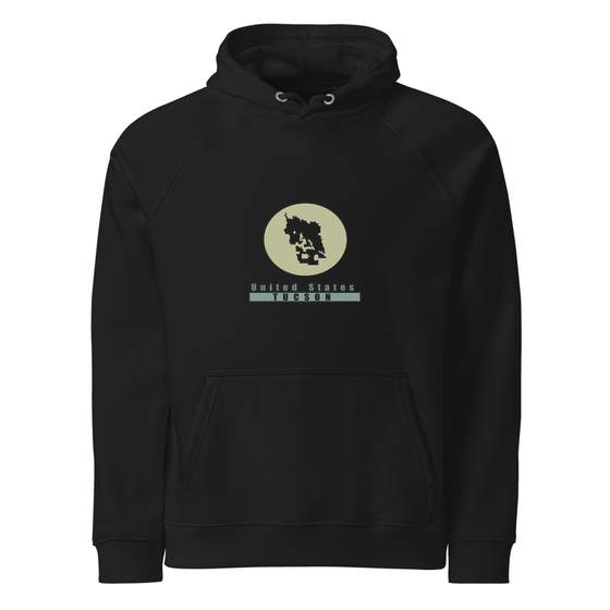 Tucson Hoodie with Minimal Moon design (Black)